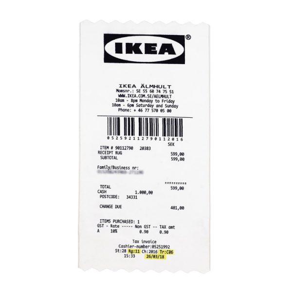 de studie Doordeweekse dagen overschreden IKEA x Virgil Abloh: Receipt Vloerkleed | OP=OP