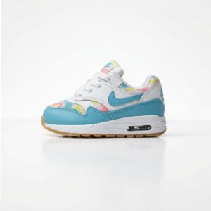 Nike Air Max 1 Custom Fruit Sprinkles baby maat 17 handbeschilderd blauw tie-dye